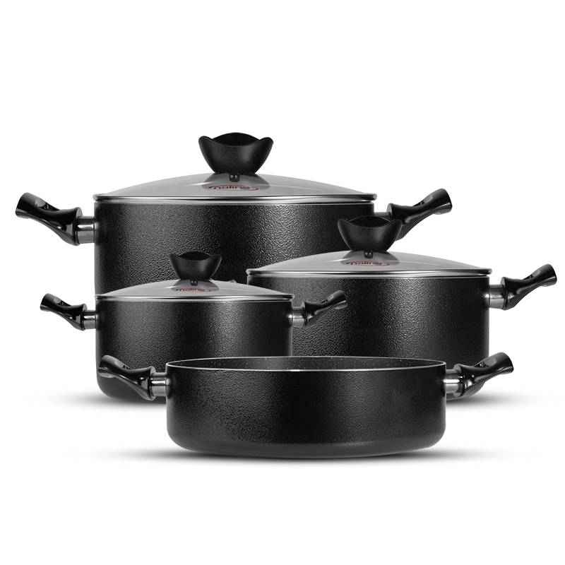 سرویس7 پارچه گرانیتی نالینو مدل Nasr مشکی